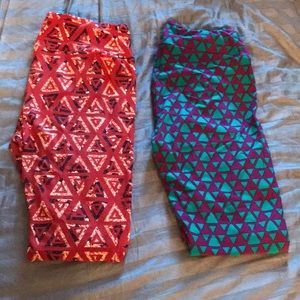 Lularoe leggings bundle, OS, EUC